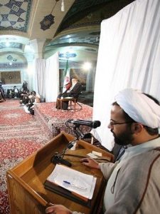 گفت و شنود نخبگان حوزوی با رهبر معظم انقلاب مدرسه فیضیه قم آبانماه 1389